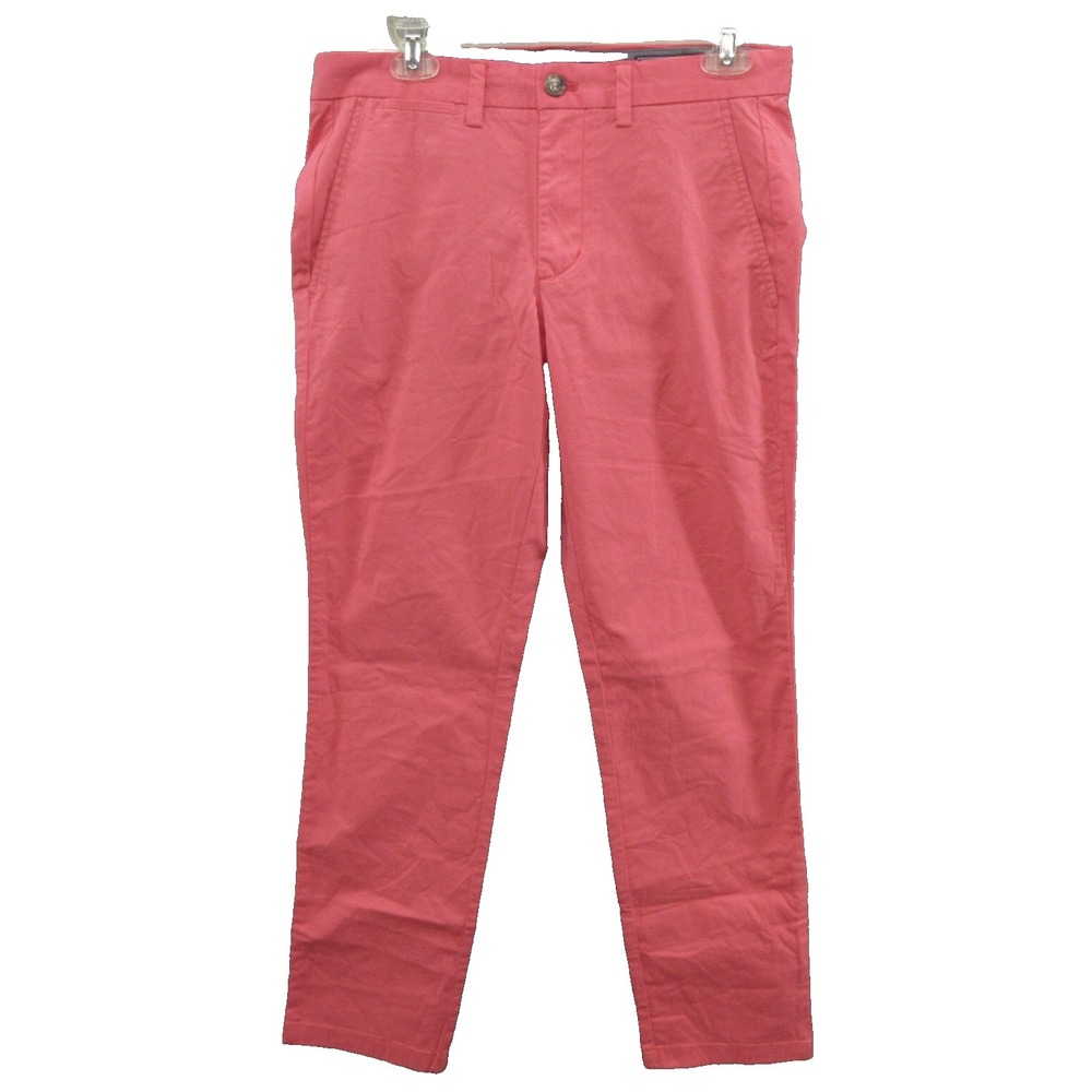 Vineyard Vines Mens Pants Size 30X29 1/2 Breaker Stretch Jetty Red New